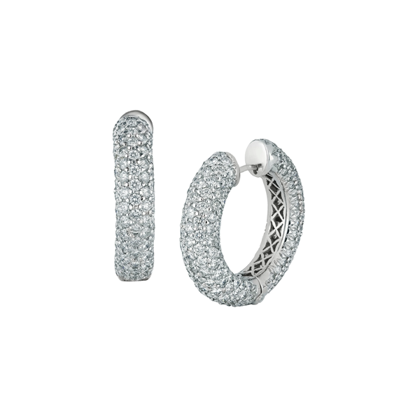 Diamond Hoop Earrings